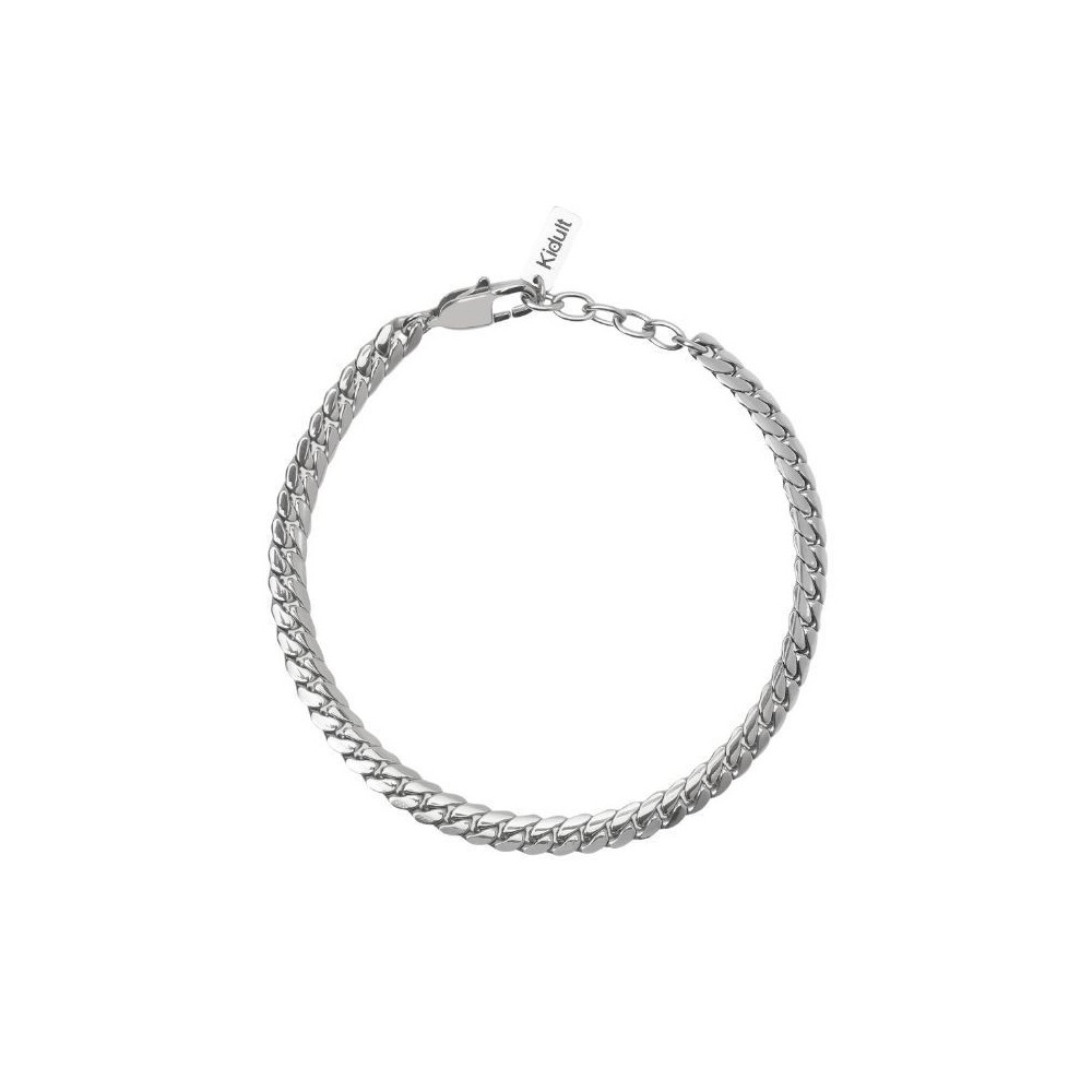 Bracciale con catena groumette piatta Kidult [550382ac]