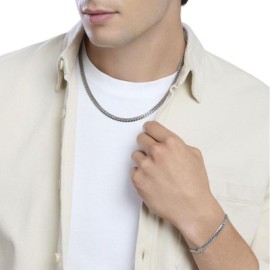 Bracciale con catena groumette piatta Kidult [550382ac]