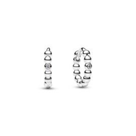 Orecchini Cerchi Piccoli Sfere con Punto Luce [ae463aed]
