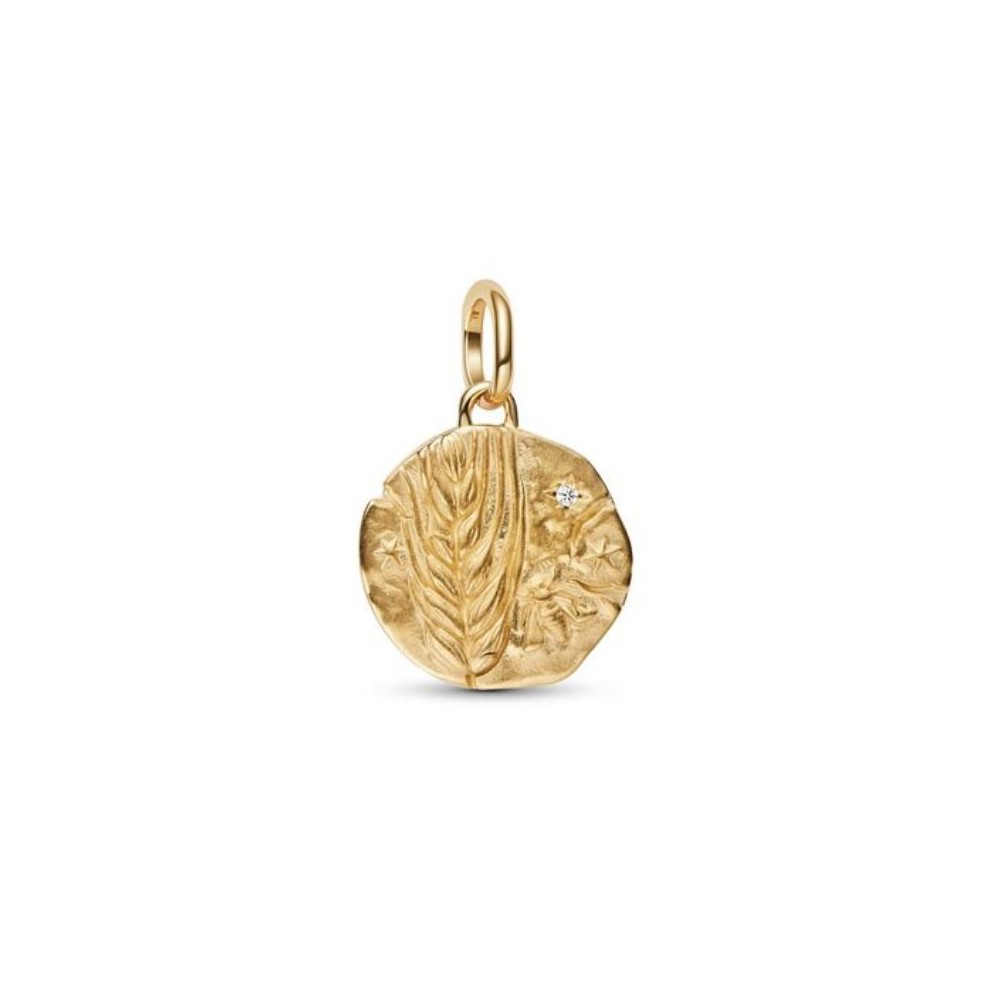 Charm Medaglione Spiga e Zirconi [d21f9e89]