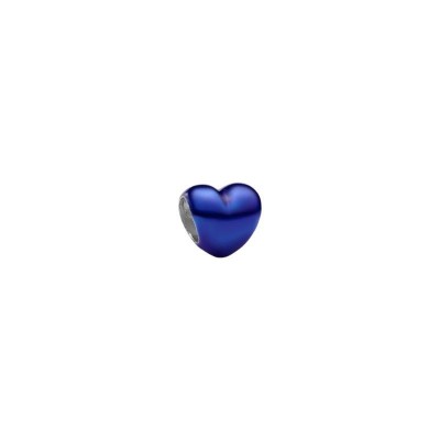 Mini Charm Cuore effetto metallico blu [fbd7bc2f]