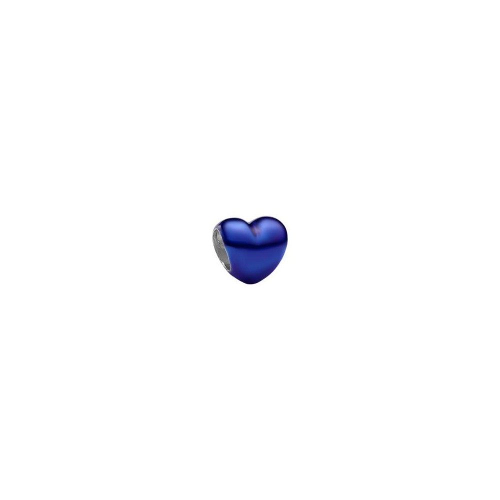 Mini Charm Cuore effetto metallico blu [fbd7bc2f]