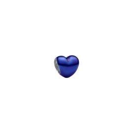 Mini Charm Cuore effetto metallico blu [fbd7bc2f]