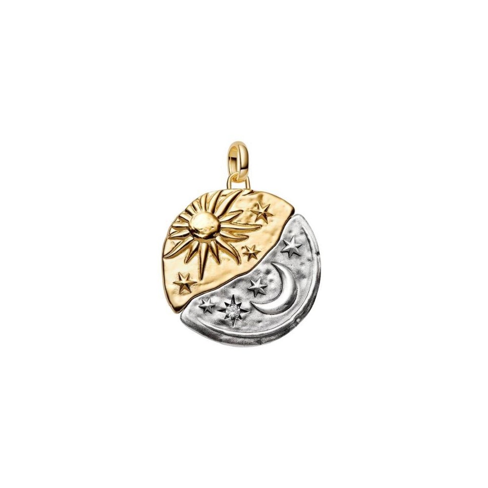 Charm Medallion XL Sole e Luna Per Aspera Ad Astra [dc462f8a]