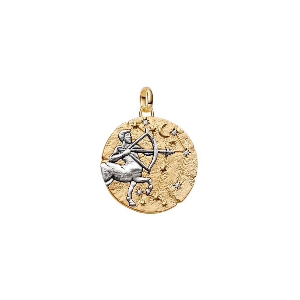 Charm Medallion XL Sagittario Vivere Est Audere [0aba2ab3]