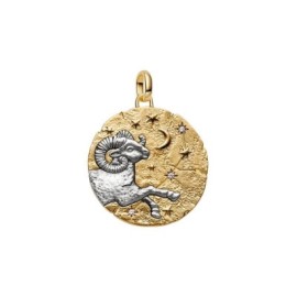 Charm Medallion XL Ariete Acta Non Verba [1851f9b7]