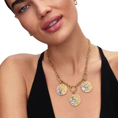 Charm Medallion XL Toro Fortitudo Animi [46db62bb]