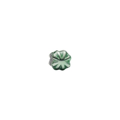 Mini Charm Quadrifoglio effetto metallico verde [79379152]