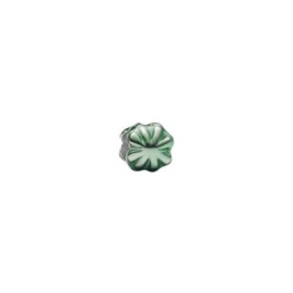 Mini Charm Quadrifoglio effetto metallico verde [79379152]