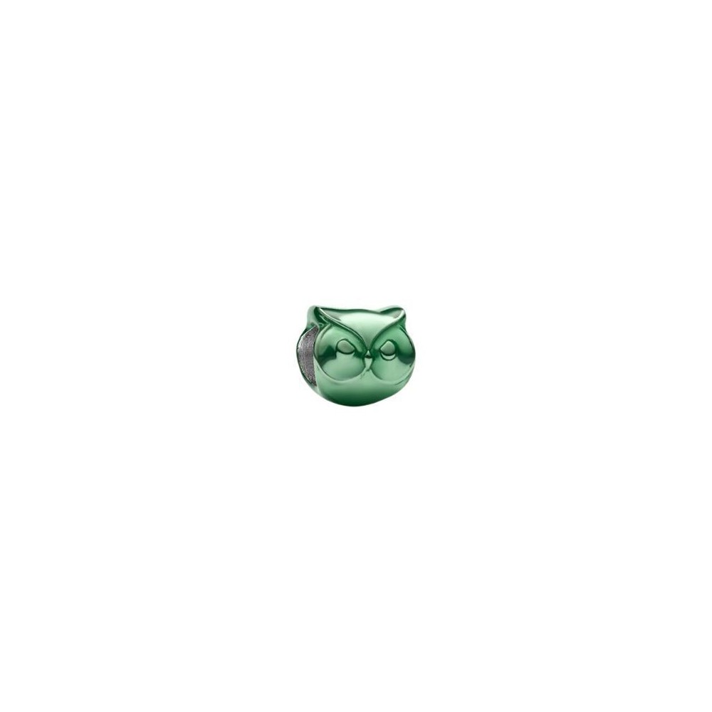 Mini Charm Gufo effetto metallico verde [f0c2f850]