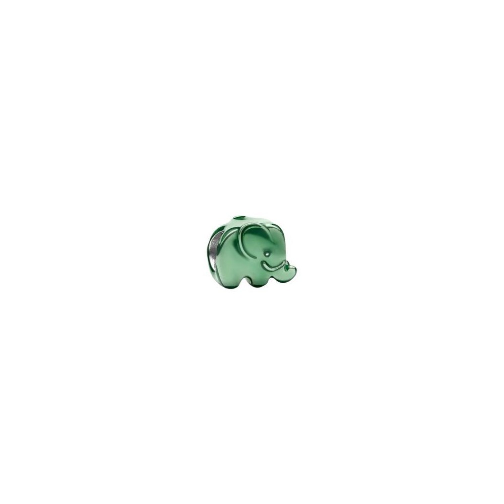 Mini Charm Elefante effetto metallico verde [5de1365b]