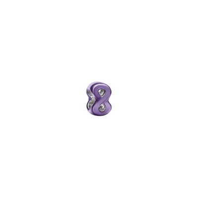 Mini Charm Infinito effetto metallico viola [afcb946b]