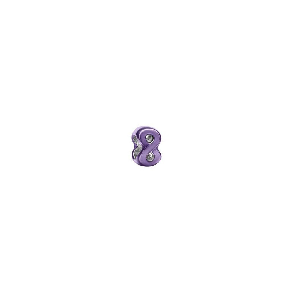 Mini Charm Infinito effetto metallico viola [afcb946b]