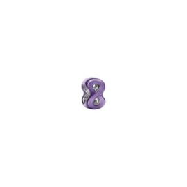 Mini Charm Infinito effetto metallico viola [afcb946b]