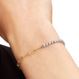 Bracciale Tennis e Maglia Link [c12adcba]