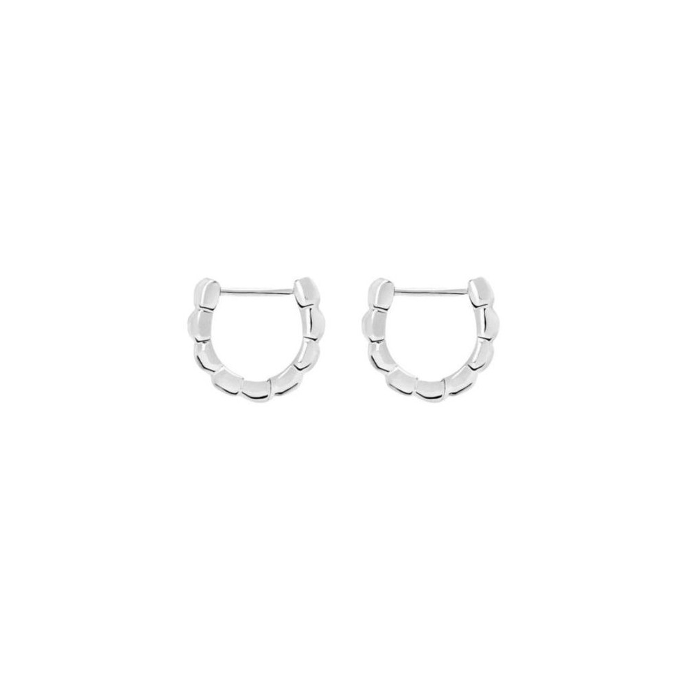 ORECCHINI HOOP GRANELLI ARGENTO [8ae7152b]