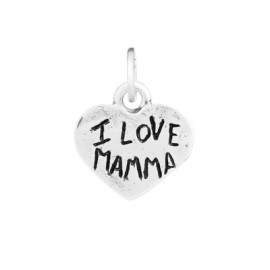 Charm Cuore  I Love Mamma  Piccolo [37f18df9]