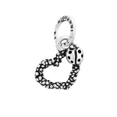 Charm Cuore Mimosa e Coccinella [2b43effe]