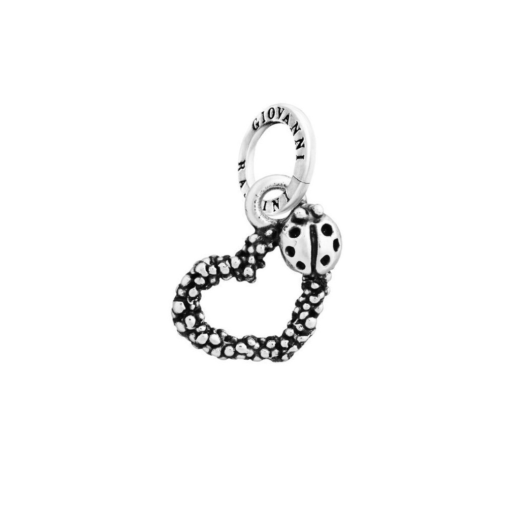 Charm Cuore Mimosa e Coccinella [2b43effe]
