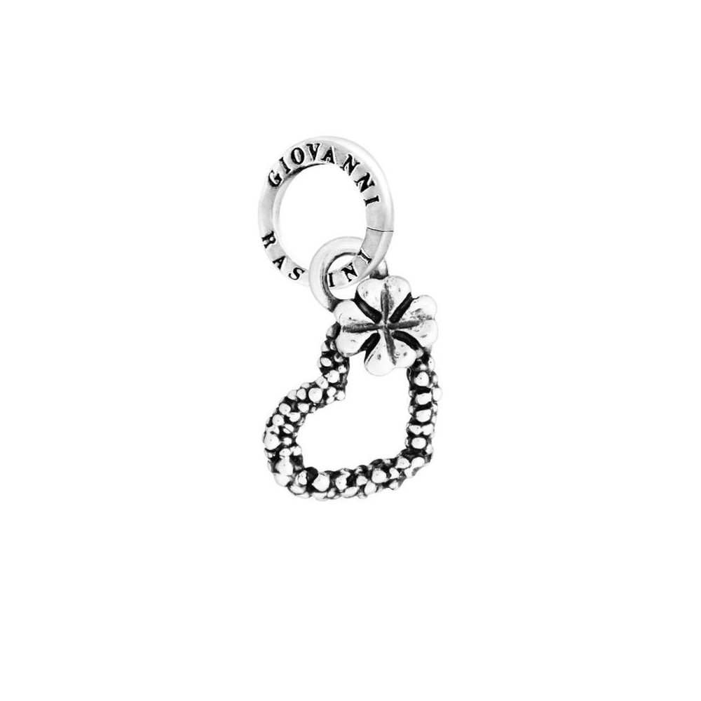 Charm Cuore Mimosa e Quadrifoglio [acef37ff]