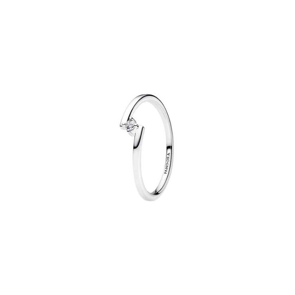 Anello Solitario Fascia Asimmetrica [da7d46d3]