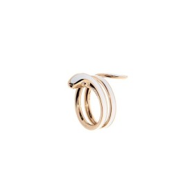Anello Damiani Eden Oro Ceramica Bianca [53e7a9ac]