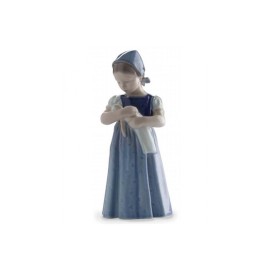  Statuina Royal Copenhagen Mary con Vestito Blu [a1837c5e]