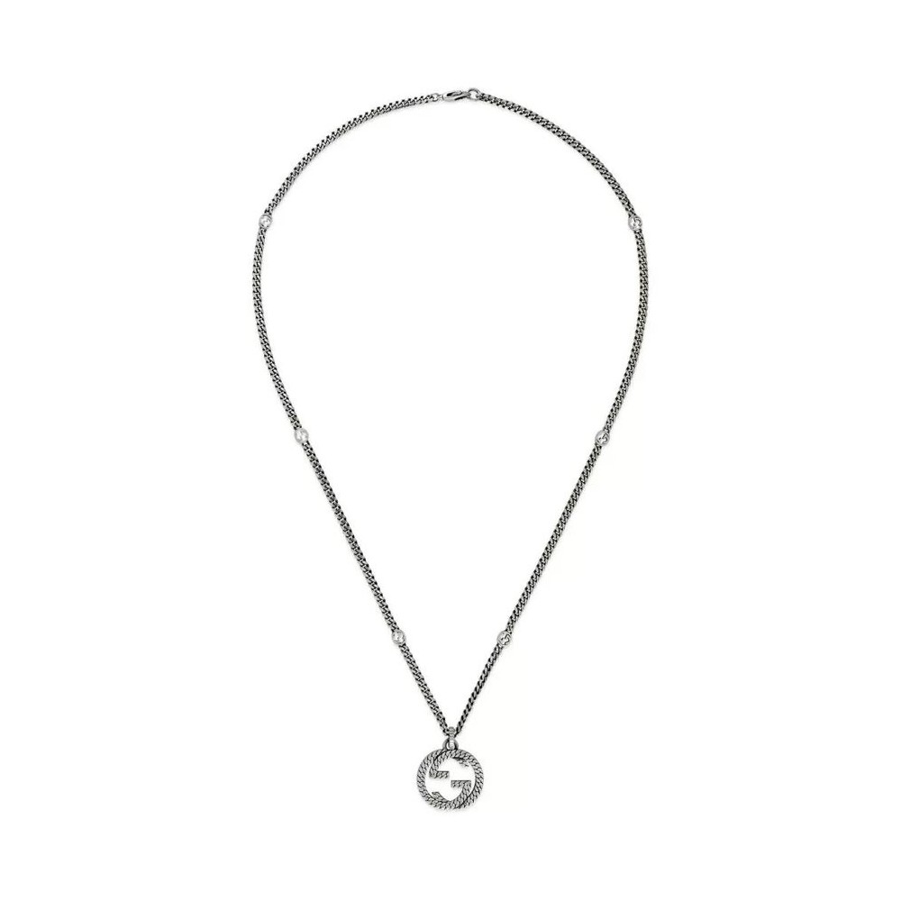 Collana Interlocking Pendente GG 50cm [1f1f1eb6]