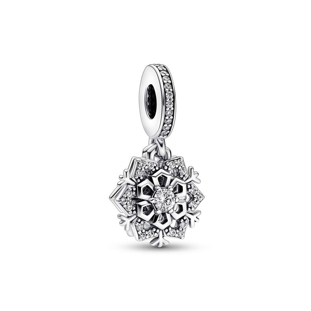 Charm doppio fiocco di neve scintillante [b3834757]