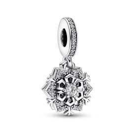 Charm doppio fiocco di neve scintillante [b3834757]