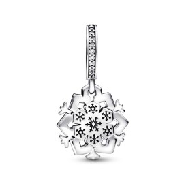 Charm doppio fiocco di neve scintillante [6aa5045a]