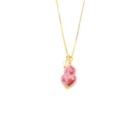 Collana con cuore sacro rosa [70d66728]