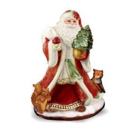 Babbo Natale con volpe e scoiattolo [b673cbcb]