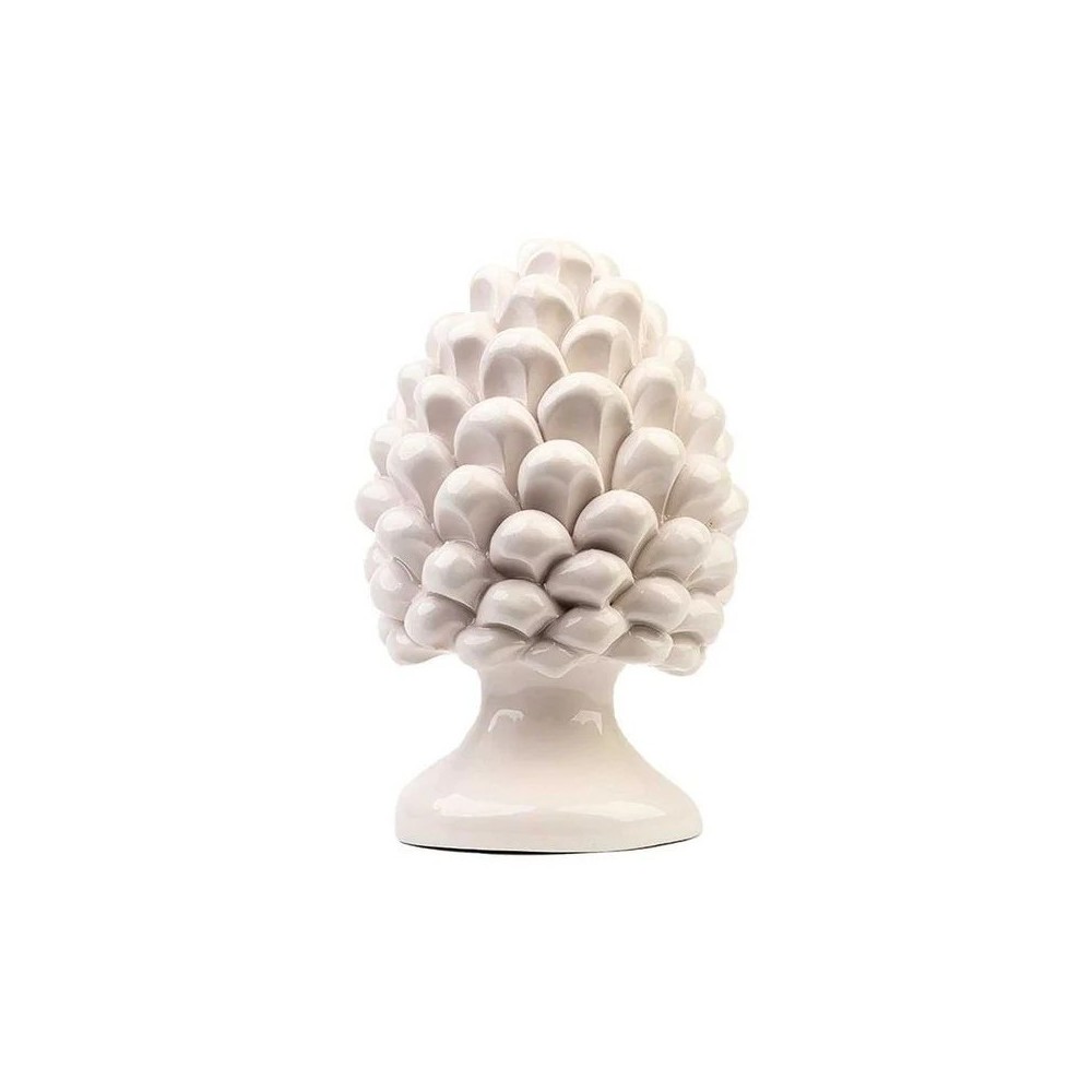 Pigna bianco lucido h 15 cm P-S002/15 [3a771fdf]