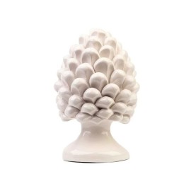 Pigna bianco lucido h 15 cm P-S002/15 [3a771fdf]