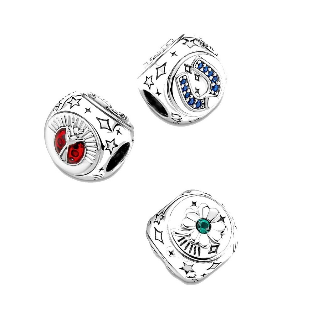 Charm Pandora Trifoglio, coccinella e cavallo 790100C01 [7b505f19]