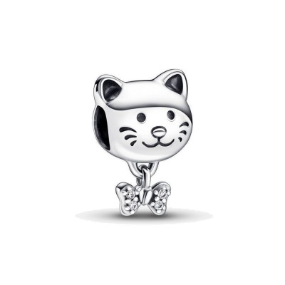 Charm Pandora Gattino con Fiocco 792255C01 [5a91c0a7]