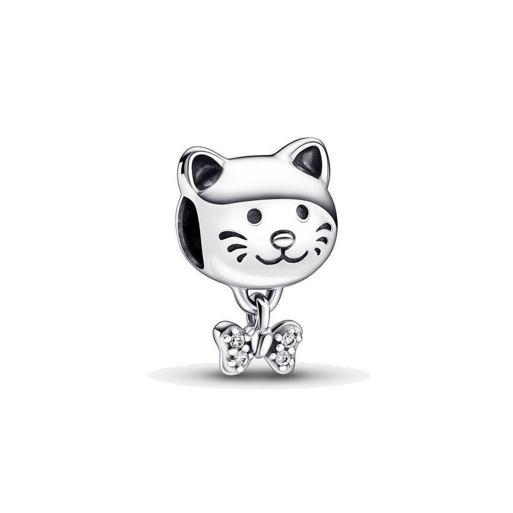 Charm Pandora Gattino con Fiocco 792255C01 [5a91c0a7]
