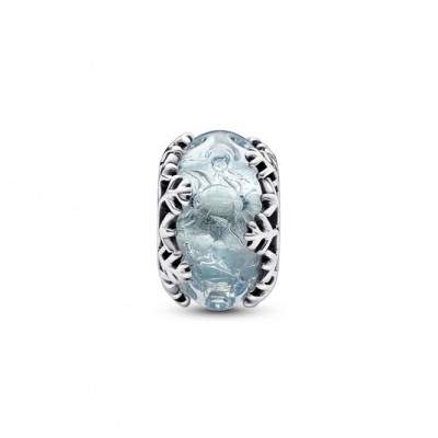 Charm Pandora Vetro di Murano Fiocco di Neve Blu Inverno 792377C00 [7617665d]