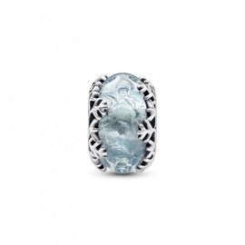 Charm Pandora Vetro di Murano Fiocco di Neve Blu Inverno 792377C00 [7617665d]