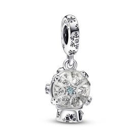 Charm Pandora globo di neve con fiocco di neve 792369C01 [b7421cad]