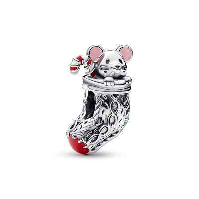 Charm Pandora topolino natalizio 792366C01 [30eec4ac]