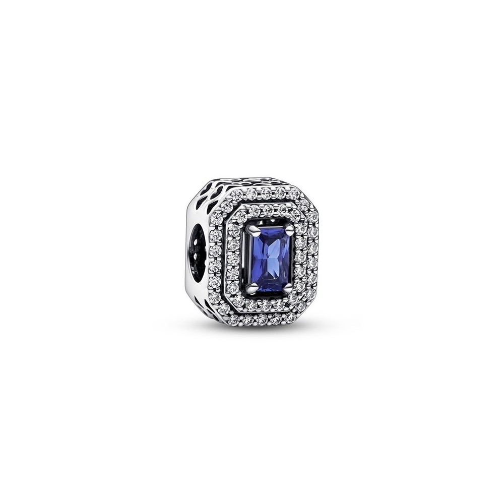 Charm Pandora Timeless con pavè e pietra blu 792385C01 [8f26d9a3]