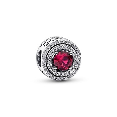 CharmPandora Timeless con Pavè e pietra rossa 792418C01 [088a01a2]