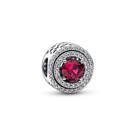 CharmPandora Timeless con Pavè e pietra rossa 792418C01 [088a01a2]
