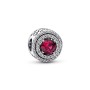 CharmPandora Timeless con Pavè e pietra rossa 792418C01 [088a01a2]